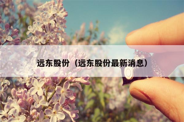 远东股份（远东股份最新消息）