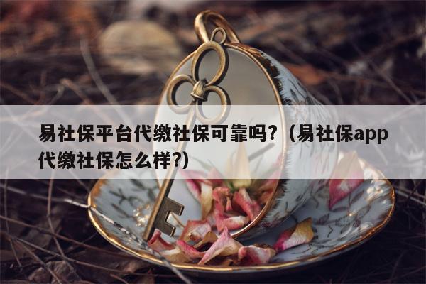 易社保平台代缴社保可靠吗?（易社保app代缴社保怎么样?）