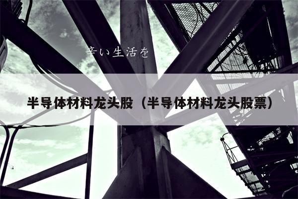 半导体材料龙头股（半导体材料龙头股票）