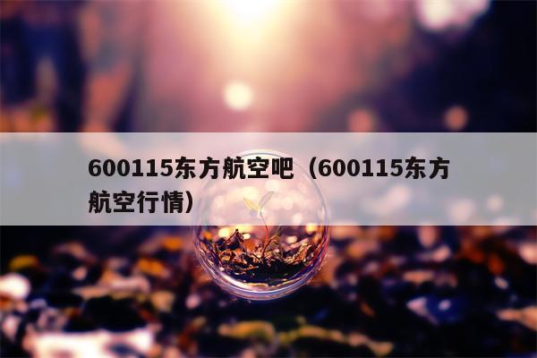 600115东方航空吧（600115东方航空行情）