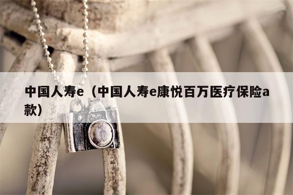 中国人寿e（中国人寿e康悦百万医疗保险a款）