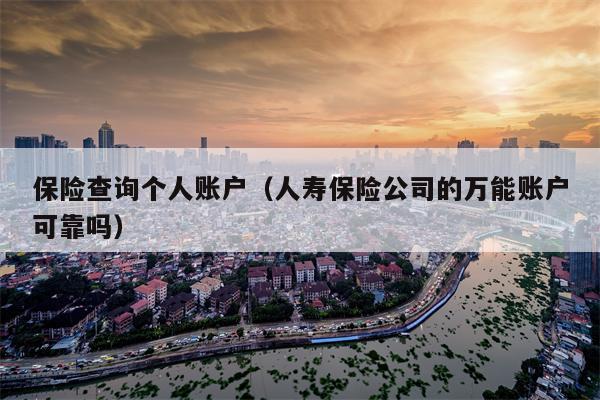 保险查询个人账户（人寿保险公司的万能账户可靠吗）