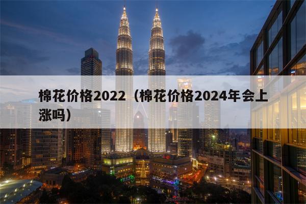 棉花价格2022（棉花价格2024年会上涨吗）
