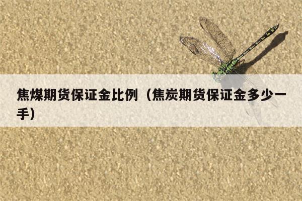 焦煤期货保证金比例（焦炭期货保证金多少一手）