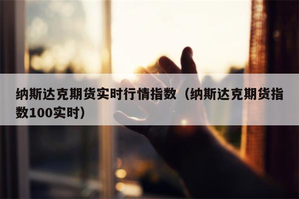 纳斯达克期货实时行情指数（纳斯达克期货指数100实时）