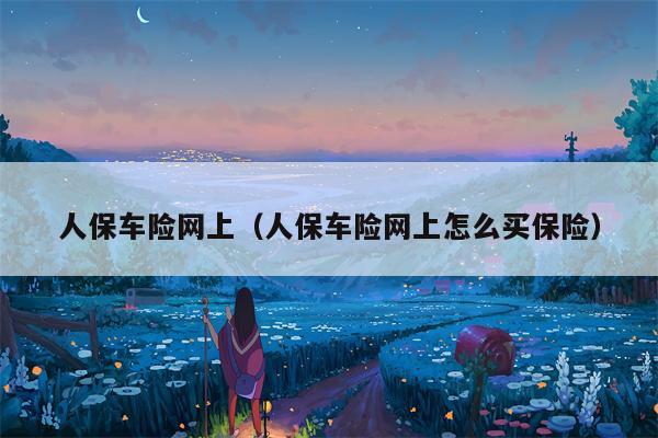 人保车险网上（人保车险网上怎么买保险）