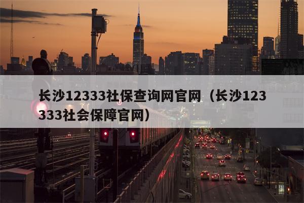 长沙12333社保查询网官网（长沙123333社会保障官网）
