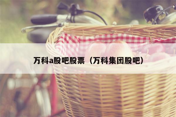 万科a股吧股票（万科集团股吧）