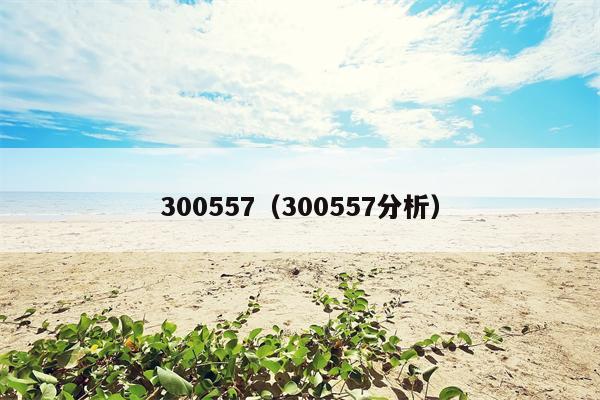 300557（300557分析）