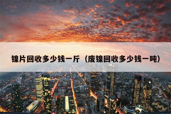 镍片回收多少钱一斤（废镍回收多少钱一吨）