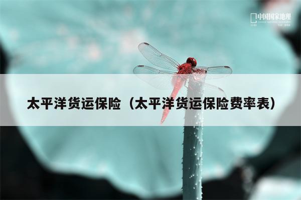 太平洋货运保险（太平洋货运保险费率表）