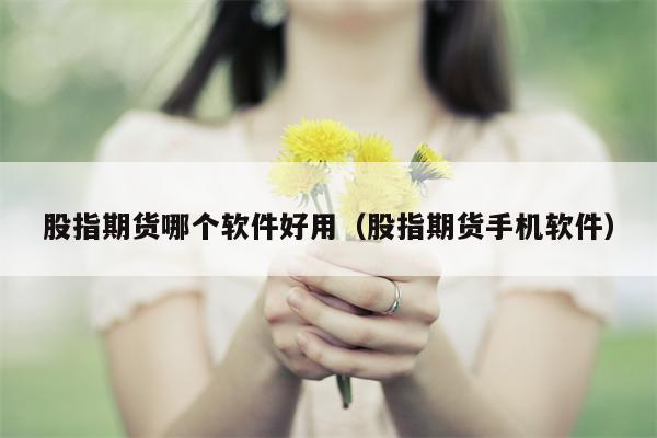股指期货哪个软件好用（股指期货手机软件）