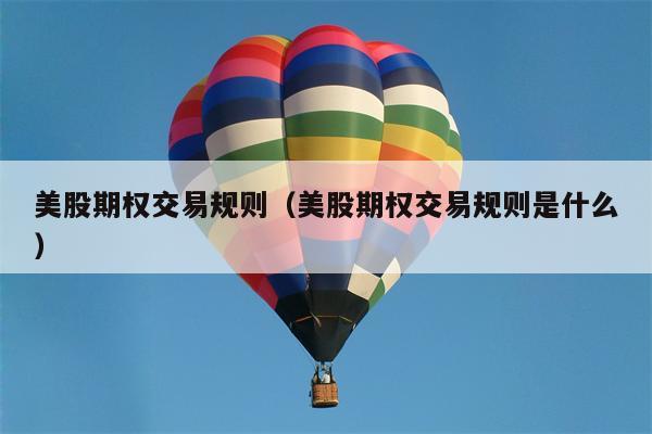 美股期权交易规则（美股期权交易规则是什么）