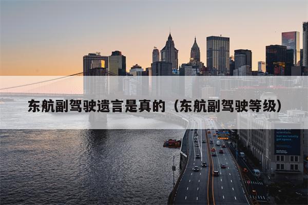 东航副驾驶遗言是真的（东航副驾驶等级）