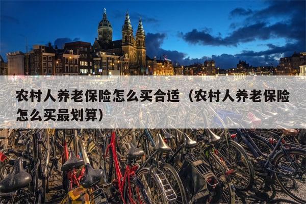 农村人养老保险怎么买合适（农村人养老保险怎么买最划算）