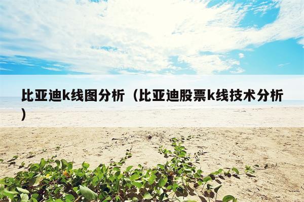 比亚迪k线图分析（比亚迪股票k线技术分析）