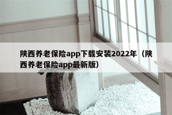 陕西养老保险app下载安装2022年（陕西养老保险app最新版）