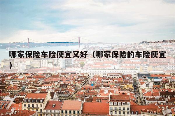 哪家保险车险便宜又好（哪家保险的车险便宜）