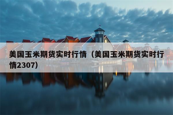 美国玉米期货实时行情（美国玉米期货实时行情2307）