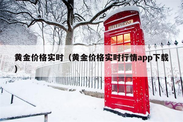 黄金价格实时（黄金价格实时行情app下载）