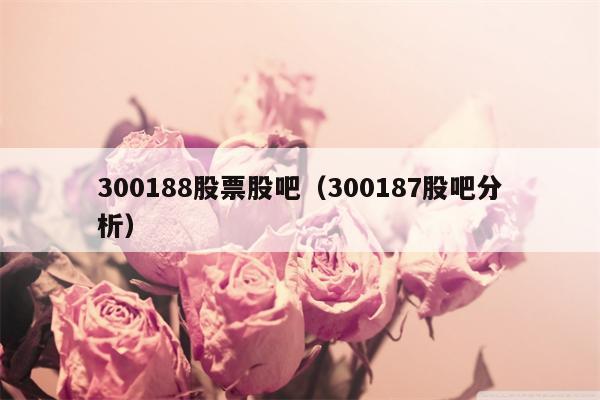 300188股票股吧（300187股吧分析）