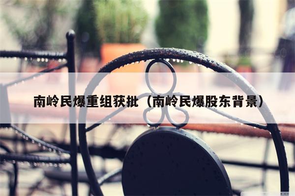 南岭民爆重组获批（南岭民爆股东背景）
