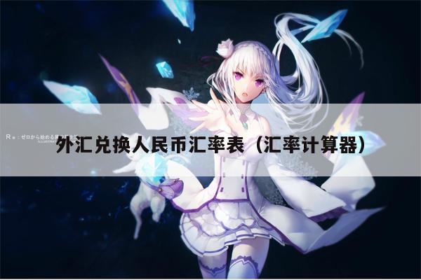 外汇兑换人民币汇率表（汇率计算器）