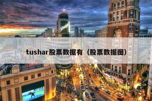 tushar股票数据有（股票数据图）