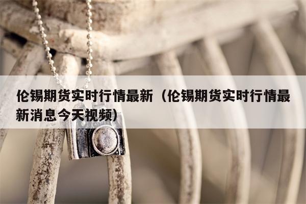 伦锡期货实时行情最新（伦锡期货实时行情最新消息今天视频）