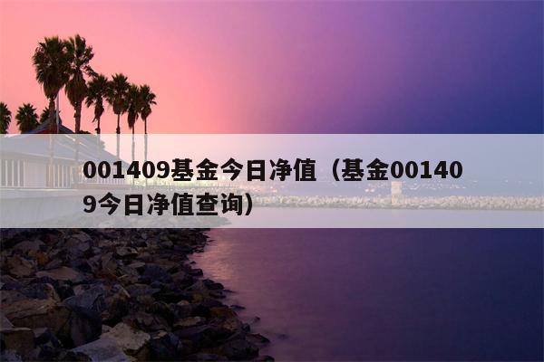 001409基金今日净值（基金001409今日净值查询）
