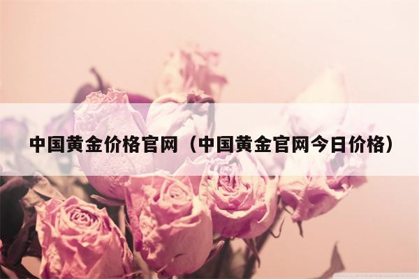 中国黄金价格官网（中国黄金官网今日价格）