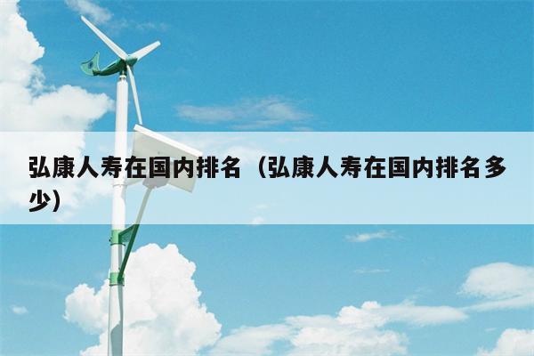 弘康人寿在国内排名（弘康人寿在国内排名多少）