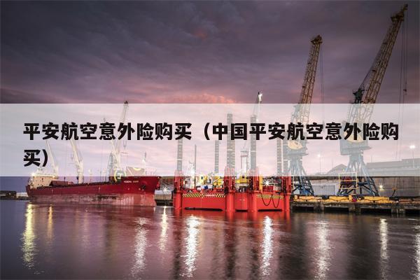 平安航空意外险购买（中国平安航空意外险购买）