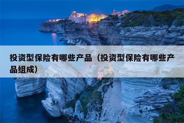 投资型保险有哪些产品（投资型保险有哪些产品组成）