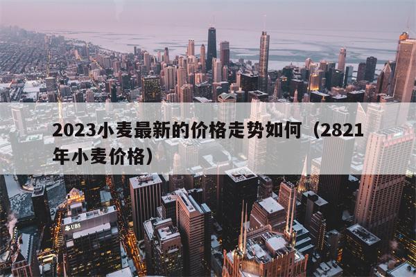 2023小麦最新的价格走势如何（2821年小麦价格）