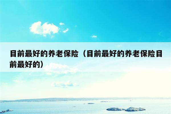目前最好的养老保险（目前最好的养老保险目前最好的）