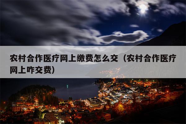 农村合作医疗网上缴费怎么交（农村合作医疗网上咋交费）