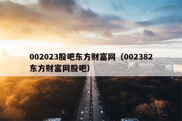 002023股吧东方财富网（002382东方财富网股吧）