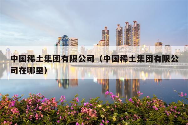 中国稀土集团有限公司（中国稀土集团有限公司在哪里）