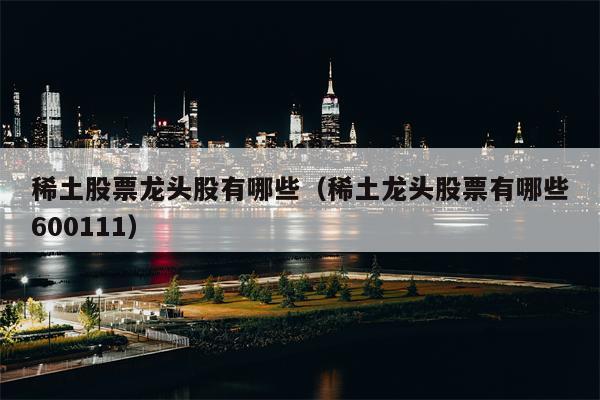 稀土股票龙头股有哪些（稀土龙头股票有哪些600111）