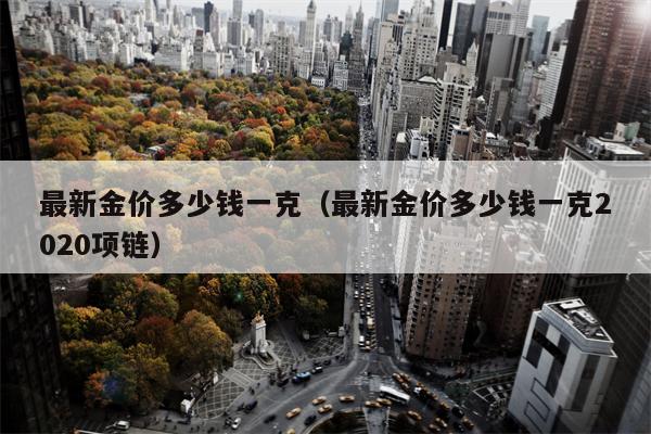 最新金价多少钱一克（最新金价多少钱一克2020项链）