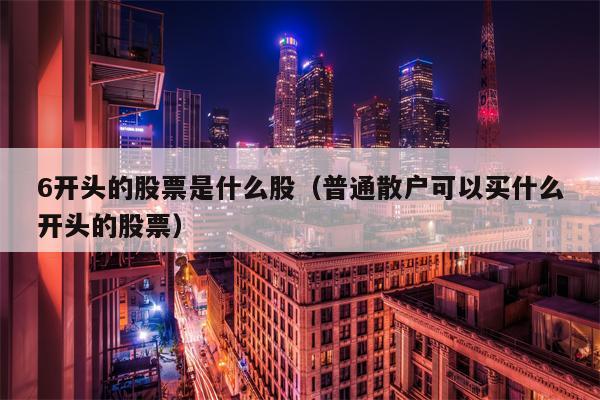 6开头的股票是什么股（普通散户可以买什么开头的股票）