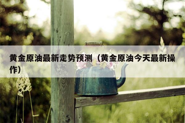黄金原油最新走势预测（黄金原油今天最新操作）