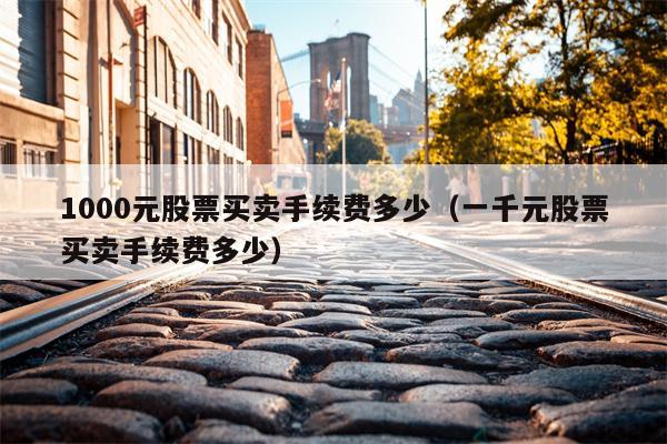1000元股票买卖手续费多少（一千元股票买卖手续费多少）