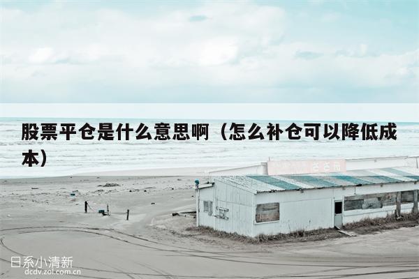 股票平仓是什么意思啊（怎么补仓可以降低成本）