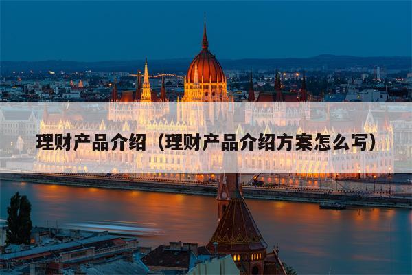 理财产品介绍（理财产品介绍方案怎么写）