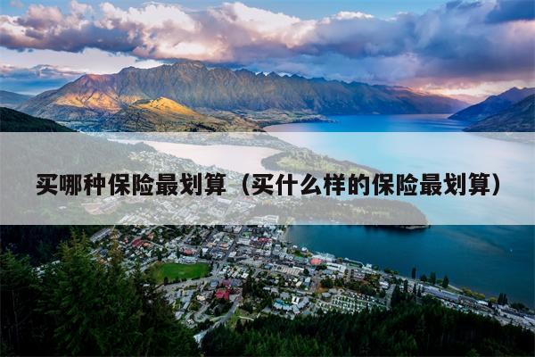 买哪种保险最划算（买什么样的保险最划算）