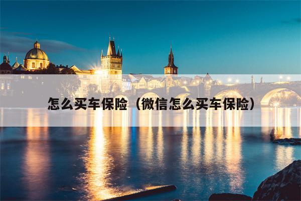 怎么买车保险（微信怎么买车保险）