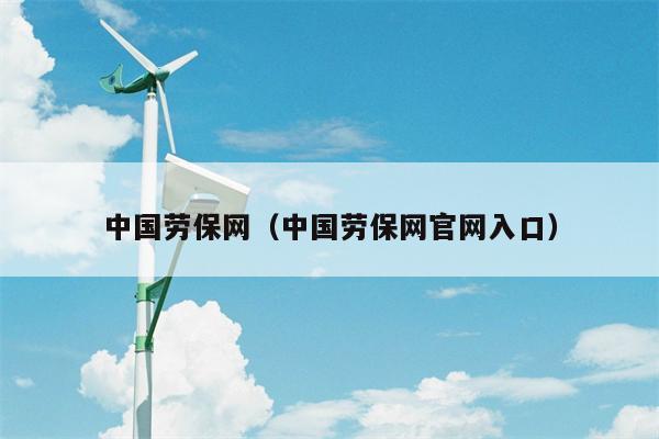 中国劳保网（中国劳保网官网入口）