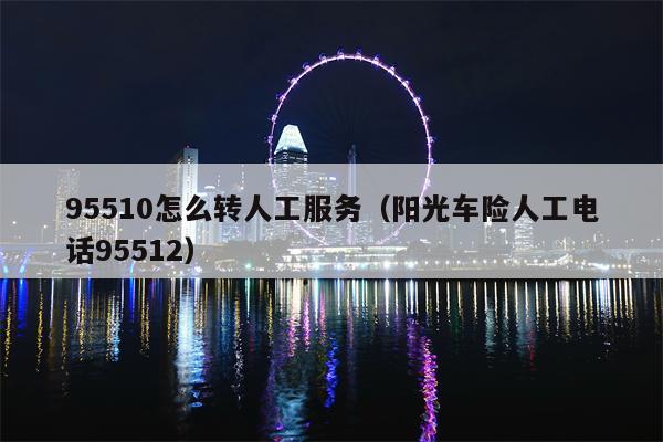 95510怎么转人工服务（阳光车险人工电话95512）
